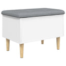 vidaXL fehér szerelt fa tárolópad 62x42x46 cm