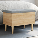 vidaXL sonoma tölgy színű szerelt fa tárolópad 62x42x46 cm