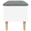 vidaXL fehér szerelt fa tárolópad 82x42x46 cm