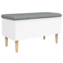 vidaXL fehér szerelt fa tárolópad 82x42x46 cm