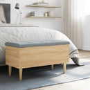 vidaXL sonoma tölgy színű szerelt fa tárolópad 82x42x46 cm