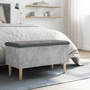 vidaXL betonszürke szerelt fa tárolópad 82x42x46 cm