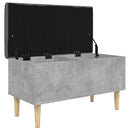 vidaXL betonszürke szerelt fa tárolópad 82x42x46 cm