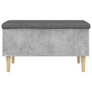 vidaXL betonszürke szerelt fa tárolópad 82x42x46 cm