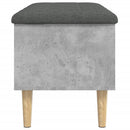 vidaXL betonszürke szerelt fa tárolópad 82x42x46 cm