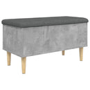 vidaXL betonszürke szerelt fa tárolópad 82x42x46 cm