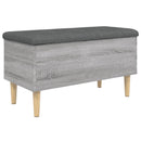 vidaXL szürke sonoma színű szerelt fa tárolópad 82x42x46 cm