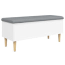 vidaXL fehér szerelt fa tárolópad 102x42x46 cm
