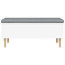 vidaXL fehér szerelt fa tárolópad 102x42x46 cm