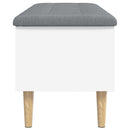vidaXL fehér szerelt fa tárolópad 102x42x46 cm