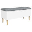 vidaXL fehér szerelt fa tárolópad 102x42x46 cm