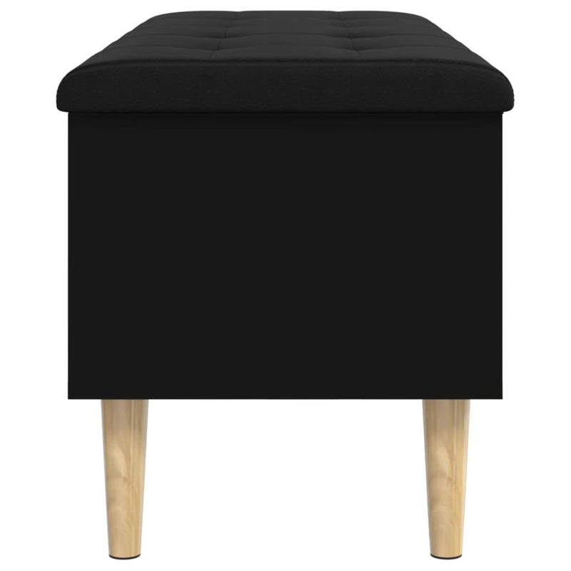 vidaXL fekete szerelt fa tárolópad 102x42x46 cm