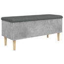 vidaXL betonszürke szerelt fa tárolópad 102x42x46 cm