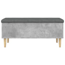 vidaXL betonszürke szerelt fa tárolópad 102x42x46 cm
