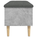vidaXL betonszürke szerelt fa tárolópad 102x42x46 cm