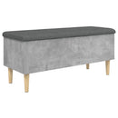 vidaXL betonszürke szerelt fa tárolópad 102x42x46 cm