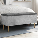 vidaXL betonszürke szerelt fa tárolópad 102x42x46 cm
