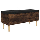 vidaXL füstös tölgy színű szerelt fa tárolópad 102x42x46 cm
