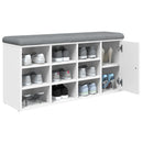 vidaXL fehér szerelt fa cipőtároló pad 102 x 32 x 50 cm