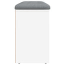 vidaXL fehér szerelt fa cipőtároló pad 102 x 32 x 50 cm