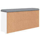 vidaXL fehér szerelt fa cipőtároló pad 102 x 32 x 50 cm