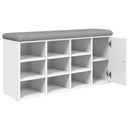 vidaXL fehér szerelt fa cipőtároló pad 102 x 32 x 50 cm