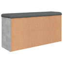 vidaXL betonszürke szerelt fa cipőtároló pad 102 x 32 x 50 cm
