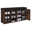 vidaXL füstös tölgy színű szerelt fa cipőpad 102 x 32 x 50 cm