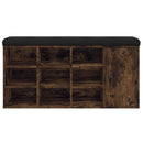 vidaXL füstös tölgy színű szerelt fa cipőpad 102 x 32 x 50 cm