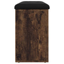 vidaXL füstös tölgy színű szerelt fa cipőpad 102 x 32 x 50 cm