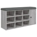 vidaXL szürke sonoma színű szerelt fa cipőtároló pad 102 x 32 x 50 cm
