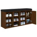 vidaXL barna tölgy színű szerelt fa cipőtároló pad 102 x 32 x 50 cm