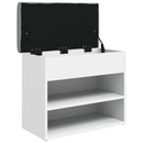 vidaXL fehér szerelt fa cipőtároló pad 62 x 32 x 50 cm