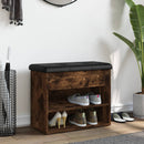 vidaXL füstös tölgy színű szerelt fa cipőpad 62 x 32 x 50 cm