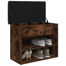 vidaXL füstös tölgy színű szerelt fa cipőpad 62 x 32 x 50 cm