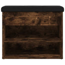 vidaXL füstös tölgy színű szerelt fa cipőpad 62 x 32 x 50 cm