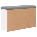 vidaXL fehér szerelt fa cipőtároló pad 82 x 32 x 50 cm