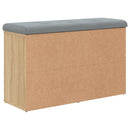 vidaXL sonoma tölgy színű szerelt fa cipőtároló pad 82 x 32 x 50 cm