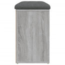 vidaXL szürke sonoma színű szerelt fa cipőtároló pad 82 x 32 x 50 cm