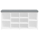 vidaXL fehér szerelt fa cipőtároló pad 102 x 32 x 50 cm