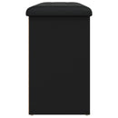 vidaXL fekete szerelt fa cipőtároló pad 102 x 32 x 50 cm