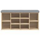 vidaXL sonoma tölgy színű szerelt fa cipőtároló pad 102 x 32 x 50 cm