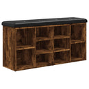 vidaXL füstös tölgy színű szerelt fa cipőpad 102 x 32 x 50 cm