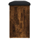 vidaXL füstös tölgy színű szerelt fa cipőpad 102 x 32 x 50 cm