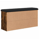 vidaXL füstös tölgy színű szerelt fa cipőpad 102 x 32 x 50 cm