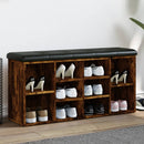 vidaXL füstös tölgy színű szerelt fa cipőpad 102 x 32 x 50 cm