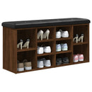 vidaXL barna tölgy színű szerelt fa cipőtároló pad 102 x 32 x 50 cm