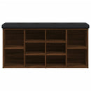 vidaXL barna tölgy színű szerelt fa cipőtároló pad 102 x 32 x 50 cm