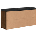 vidaXL barna tölgy színű szerelt fa cipőtároló pad 102 x 32 x 50 cm