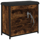 vidaXL füstös tölgy színű cipőpad lehajtható fiókkal 62 x 32 x 56 cm